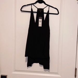 BCBGMAXAZRIA Drapped front tank top NWT medium
